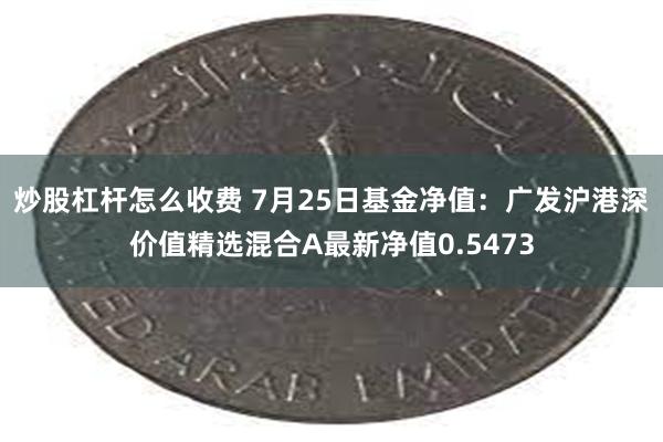 炒股杠杆怎么收费 7月25日基金净值：广发沪港深价值精选混合A最新净值0.5473