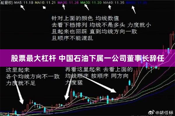 股票最大杠杆 中国石油下属一公司董事长辞任